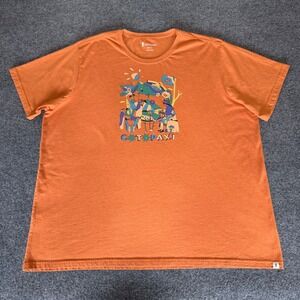 Cotopaxi Graphic T-Shirt Mens 2XL Colorful Print Casual Short Sleeve Crew Neck